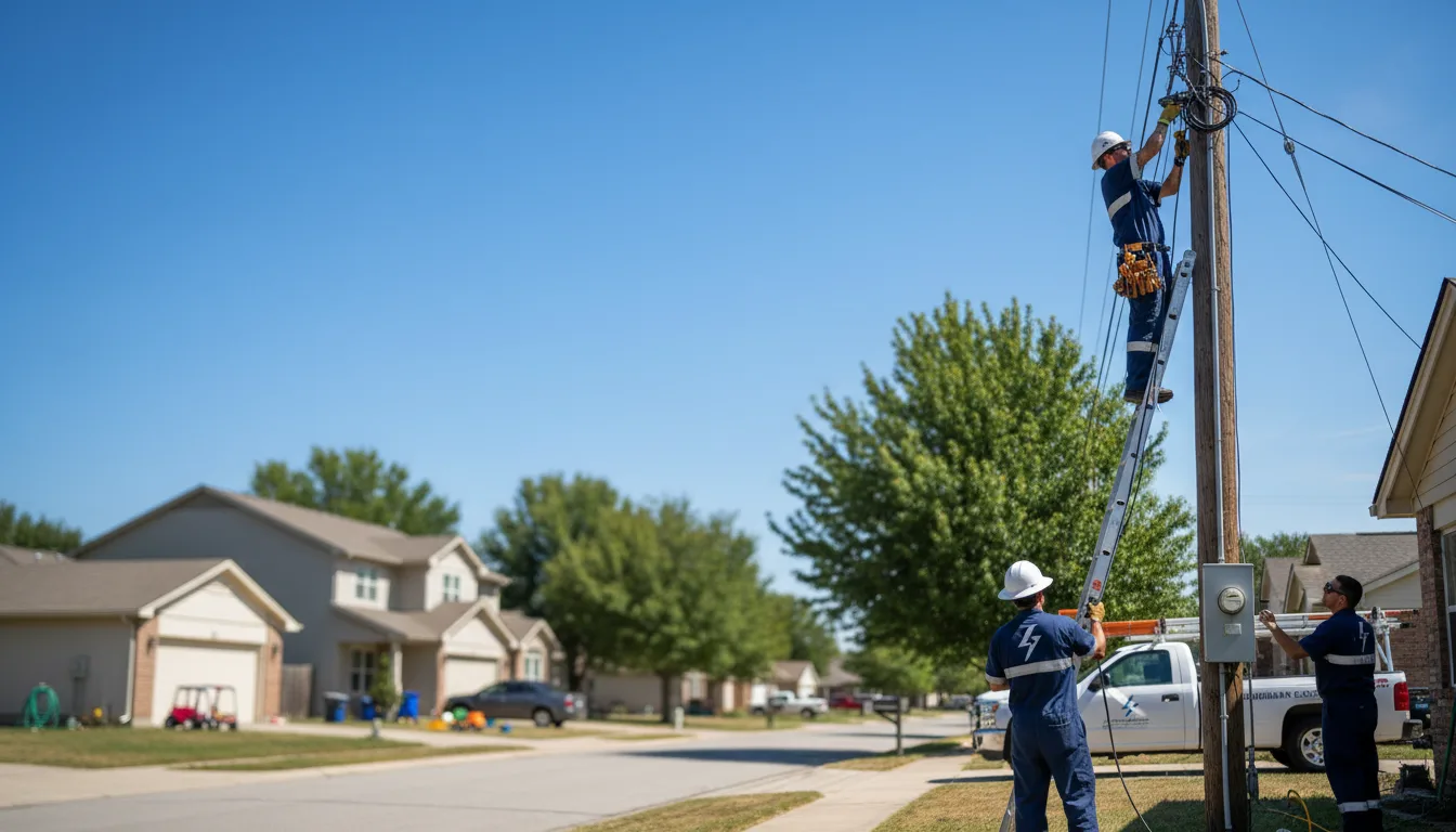 Residential electrician providing installation services in Raymond, OH